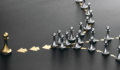 Who’s key in a CV? Silver pawns gather together to form a golden piece.