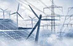 Composing with wind turbines, solar panels and electricity pylons