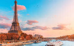 The Eiffel Tower, Paris at sunset