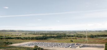 Aerial render of Calala BESS being developed by Equis