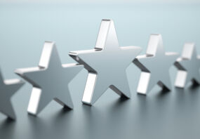 Five silver stars
