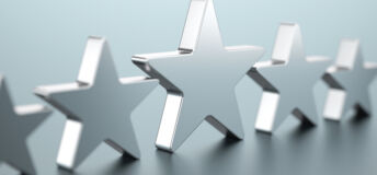 Five silver stars