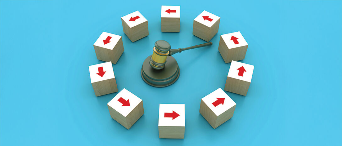 Gavel legal arrows process T9