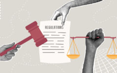 Meridiam on de-risking and driving impact with sustainable investment strategies Regulator illustration with hands and gavel