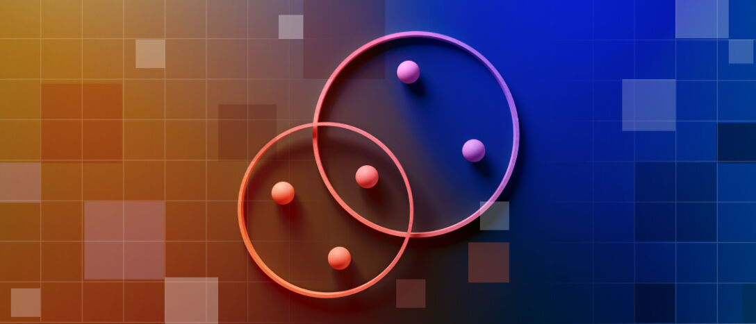 Crossing rings create a venn diagram, for the Private Markets 2030 Industry Consolidation theme