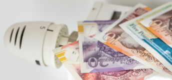 bank notes on a radiator