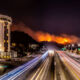 How infra investors can make the most of the COP flop Getty fire at Los Angeles - California. Bel air and Getty museum area. 405 highway traffic