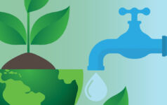 Tap issuing water for growth and planet