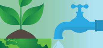 Tap issuing water for growth and planet