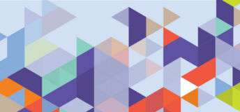 Multi-coloured triangles form an interesting pattern