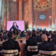 Ruth Porat on stage at BlackRock event