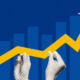 Graphic of hands holding up an ascending arrow.