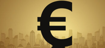 Graphic of a euro symbol with roots growing from the bottom.