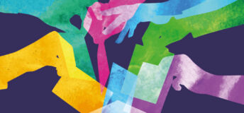 Image of hands voting.