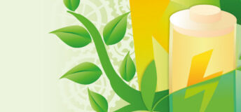 Graphic of plants and batteries.