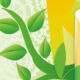 Graphic of plants and batteries.