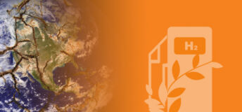 Fault lines emerge on Earth in energy transition, with a an icon depicting hydrogen fuel