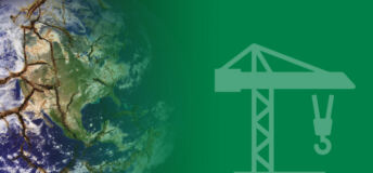 Fault lines emerge on Earth in energy transition, with a an icon depicting supply chains and construction