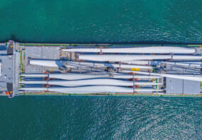 Offshore wind turbines, ship