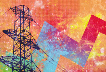 An artistic rendering of a pylon.