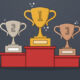 Placement agents ride infra boom as fundraising hits record high in 2025 Three trophies with the numbers 1, 2 and 3 on them are placed on a podium