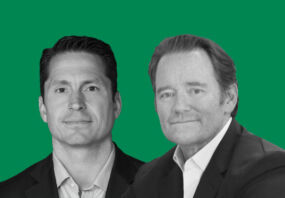 Angelo Acconcia (left), managing partner at ArcLight, and Marc Ganzi, chief executive of DigitalBridge