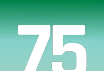 The Global Investor 75 number over a gradient of Infrastructure Investor brand colours, GI 75