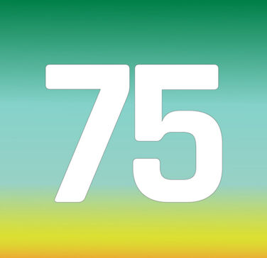 Global Investor 75 The Global Investor 75 number over a gradient of Infrastructure Investor brand colours, GI 75