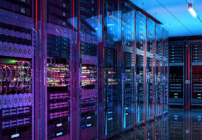 Interior of a data centre