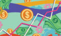 Value-add strategies gain momentum as debt strengthens and secondaries activity reshapes market Illustration of US dollar bank notes and coins floating over a green background with graph arrows jaggedly climbing up