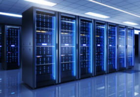 An image of the inside of a data centre